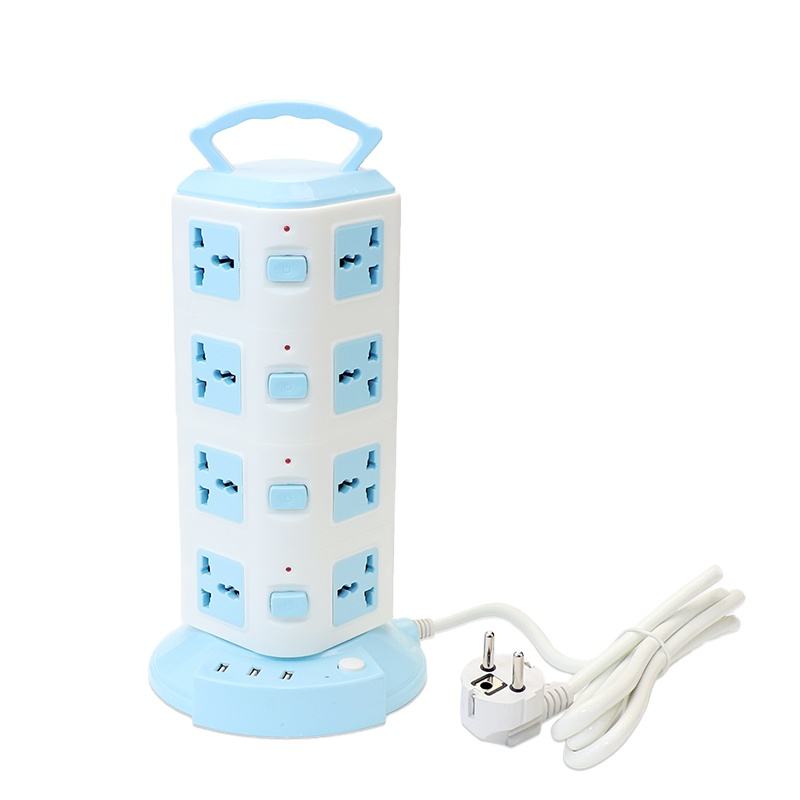 π Premium Power Tower Extension Socket β 12 Universal AC Outlets with 3 USB Ports