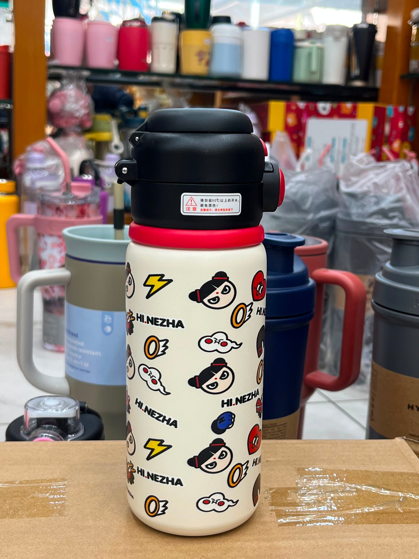 🏷️ Premium Cartoon Print Stainless Steel Vacuum Water Bottle