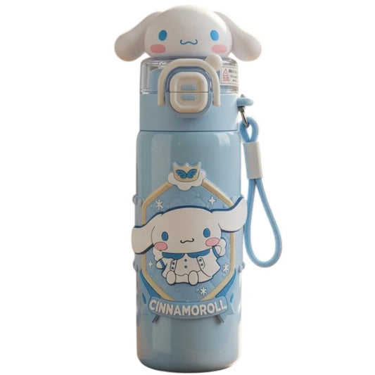 Original Sanrio Cinnamoroll 3D Stainless Steel Thermos Water Bottle – 560ml