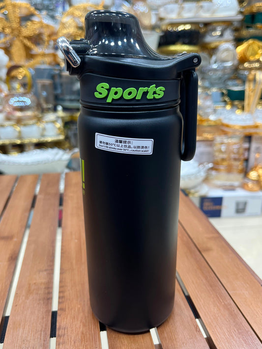 Sports Water Bottle with Straw & Handle – Large Capacity Leakproof Gym Bottle