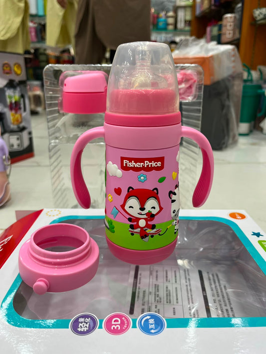 Premium Baby Feeding Bottle Set with Handles & Straw – Imported Training Bottle for Babies