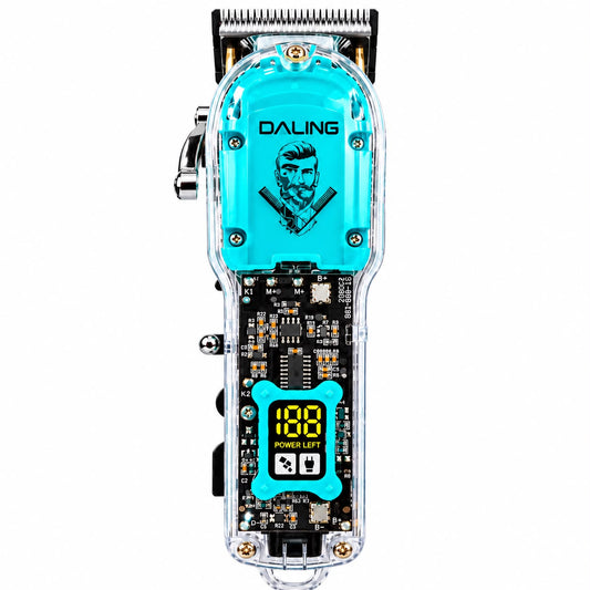 DALING Professional Rechargeable Hair Trimmer – Type-C Charging, Digital Display & Precision Stainless Steel Blades