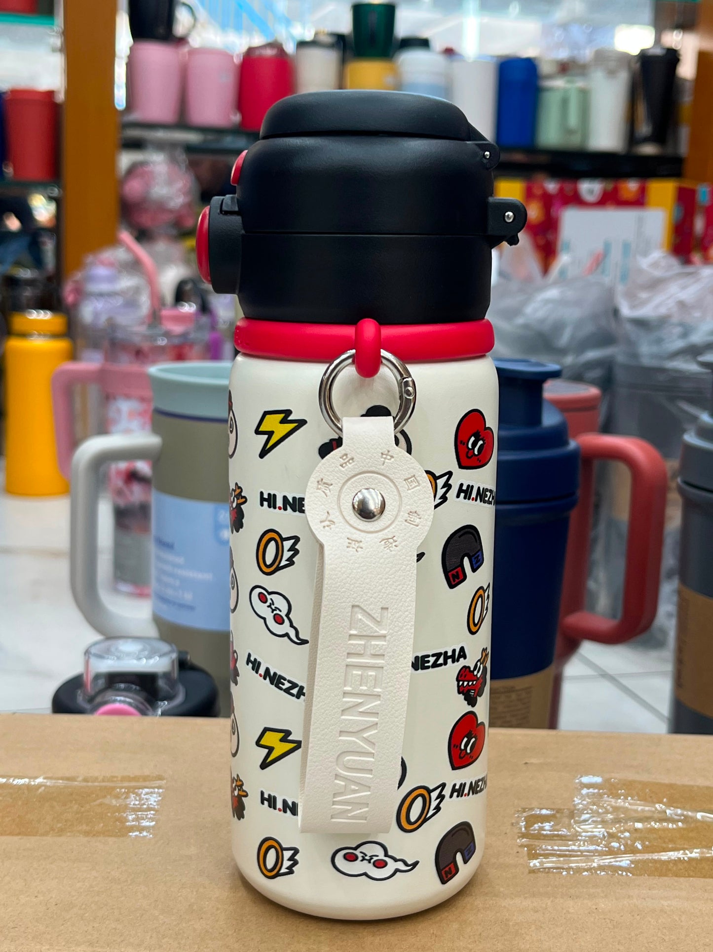 🏷️ Premium Cartoon Print Stainless Steel Vacuum Water Bottle