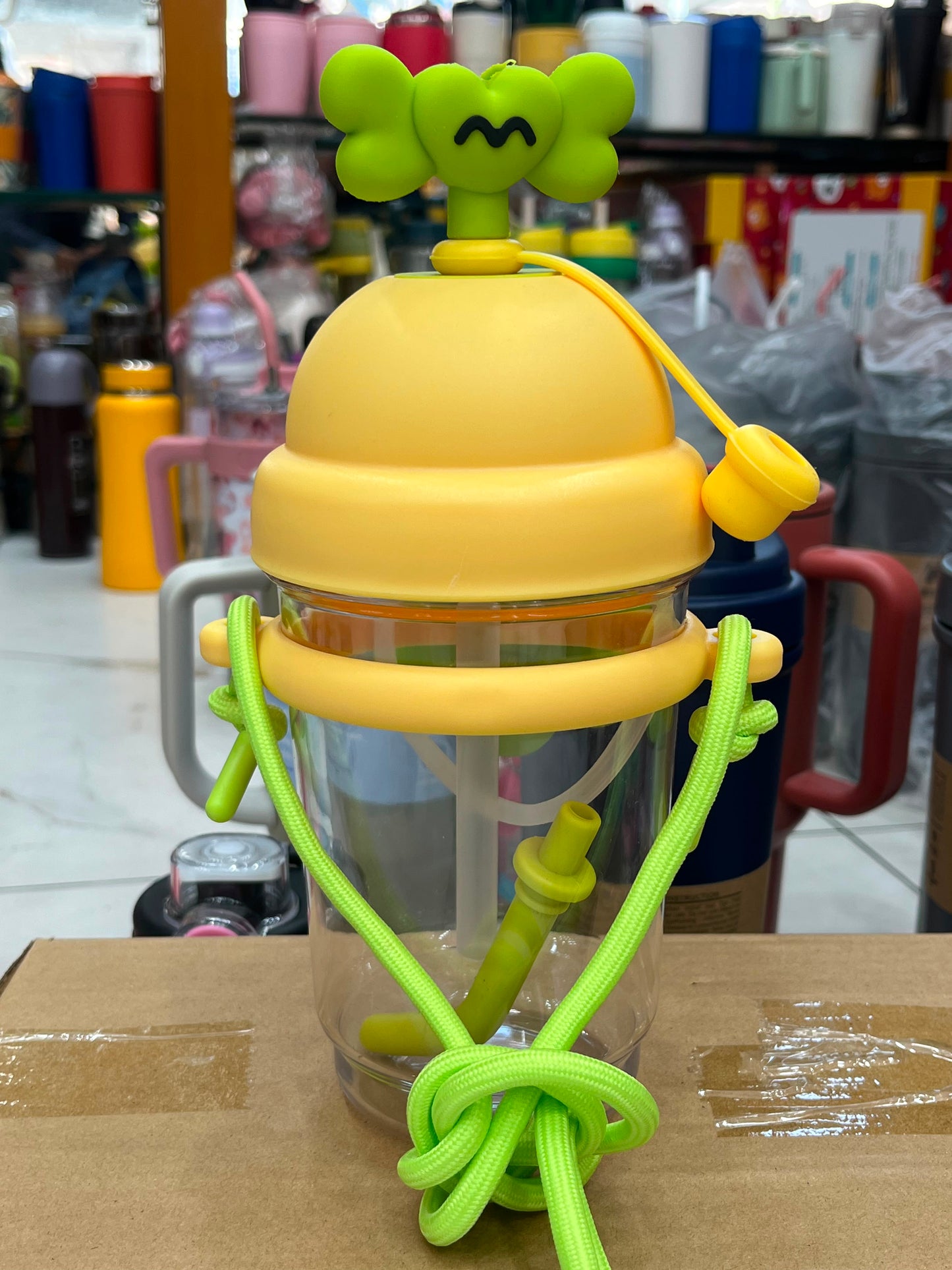 Portable Vilora Straw Water Bottle – Cute Ins Style Large Capacity Tumbler for Girls | Milk Tea Coffee Travel Cup